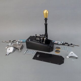 CAE Shifter AUDI STREET Type B4/5/6 anod. black B5/6-Alu blue-HIGH with M10 thread