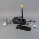 CAE Shifter AUDI STREET Typ B4/5/6 Elox Schwarz B5/6-Alu Blau-Flacher Anguss OHNE GEWINDE