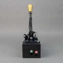 CAE Shifter AUDI STREET Typ B4/5/6 Elox Schwarz B5/6-Alu Blau-Flacher Anguss OHNE GEWINDE