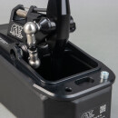 CAE Shifter AUDI STREET Typ B4/5/6 Elox Schwarz B5/6-Alu Blau-Flacher Anguss OHNE GEWINDE