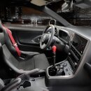 CAE Ultra Shifter for Toyota GR Yaris GEN 1 & GEN 2 Alu uncoat. Alcantara red