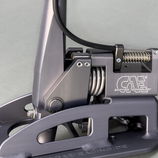 CAE Ultra Shifter for Toyota GR Yaris GEN 1 & GEN 2 anod. GREY Alcantara red