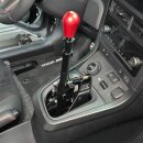 CAE Ultra Shifter for Toyota GR Yaris GEN 1 & GEN 2 anod. BLACK Alcantara red