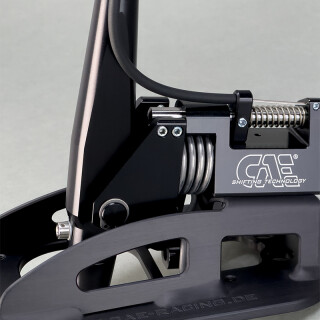 CAE Ultra Shifter BMW E8/9X "XXS" BLACK anodized Alcantara red