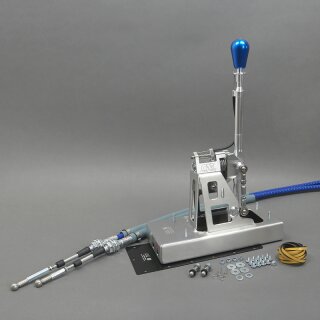 CAE Ultra Shifter "UNTERFLUR" VW Golf 4,5,6, Scirocco 3, Bora/Jetta 4,5, Beetle / 02M & 02J anod. BLACK POM white