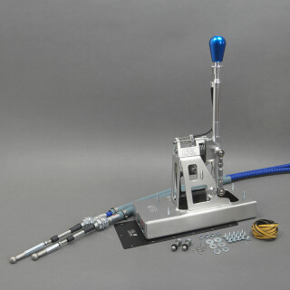 CAE Ultra Shifter "UNTERFLUR" VW Golf 4,5,6, Scirocco 3, Bora/Jetta 4,5, Beetle / 02M & 02J anod. GREY Alu green