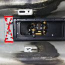 CAE Ultra Shifter "UNDERFLOOR" SEAT Leon 1M - 1P - 5F also for 4WD anod. BLACK Alu red