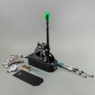 CAE Shifter Audi A4 Typ B5/6 anod. BLACK Alu blue FLAT with M10 Thread