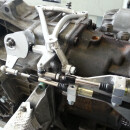 CAE Shifter Audi A4 Typ B5/6 anod. BLACK Alu blue FLAT with M10 Thread