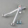 CAE Shifter Audi A4 Typ B5/6 anod. BLACK Alu blue FLAT with M10 Thread