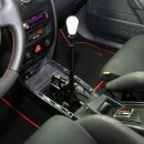 CAE Shifter Renault Megane II RS anod. BLACK Alu red